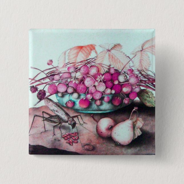 SEASON'S FRUITS 3 PINBACK BUTTON (Front)