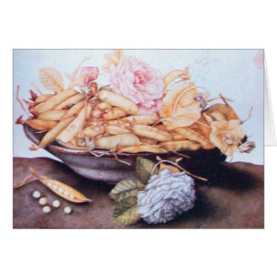 SEASON'S FRUITS , BEANS AND ROSES Thanksgiving Cards