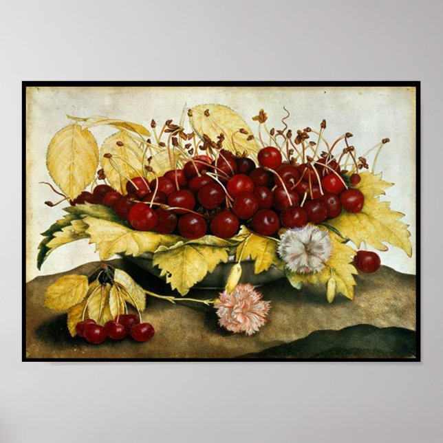 SEASON'S FRUITS / CHERRIES AND CARNATIONS POSTER (Front)