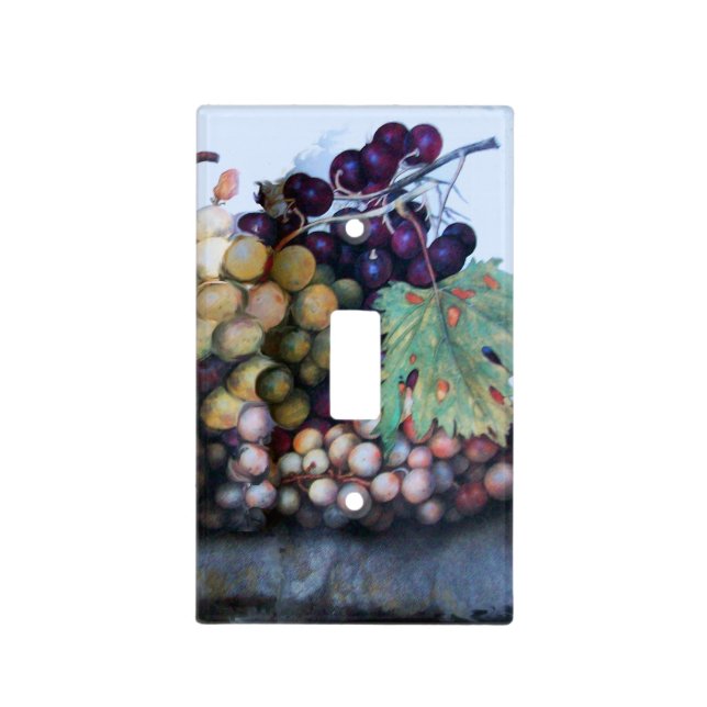 SEASON'S FRUITS /GRAPES LIGHT SWITCH COVER (Front)