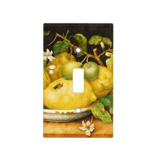 SEASONS FRUITS LEMONS AND WHITE FLOWERS LIGHT SWITCH COVER