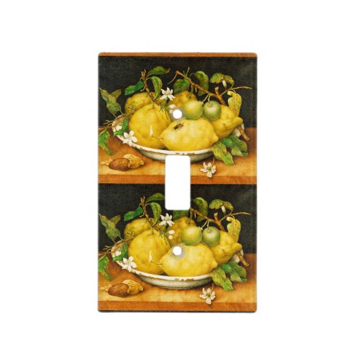 SEASONS FRUITS LEMONS AND WHITE FLOWERS LIGHT SWITCH COVER