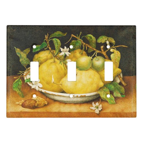 SEASONS FRUITS LEMONS AND WHITE FLOWERS LIGHT SWITCH COVER