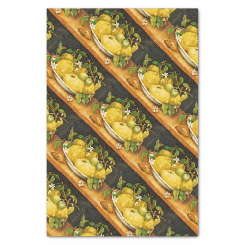 SEASONS FRUITS LEMONS AND WHITE FLOWERS TISSUE PAPER