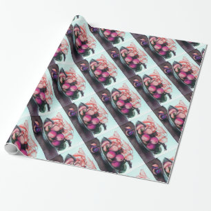 SEASON'S FRUITS / PEACHES AND PRUNES WRAPPING PAPER