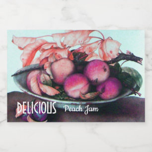 SEASON'S FRUITS / PEACHES Peach Jam Preserves Food Label