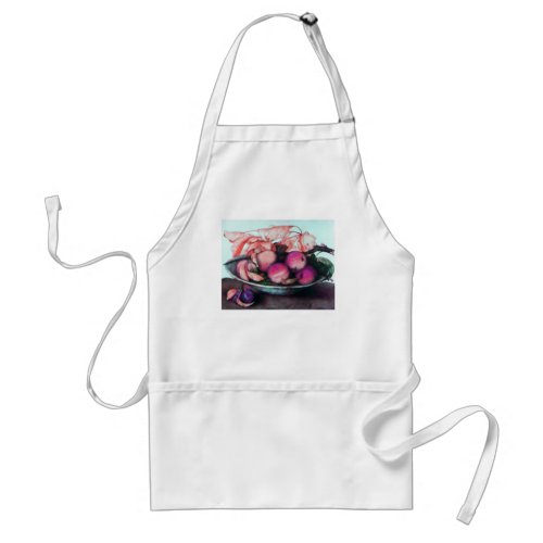 SEASONS FRUITSPEACHES Peach Plate Still Life Adult Apron