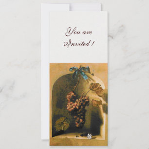 SEASON'S FRUITS - PROSPERITY ,brown yellow white Invitation