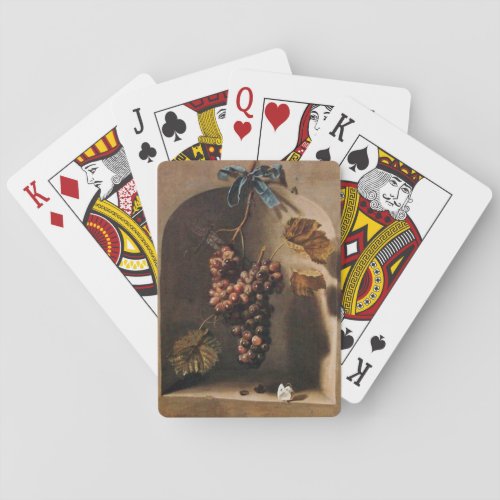 SEASONS FRUITS PROSPERITY HANGED RED GRAPES  PLAYING CARDS