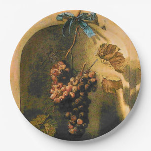 SEASON'S FRUITS,PROSPERITY HANGING GRAPES,VINES PAPER PLATES