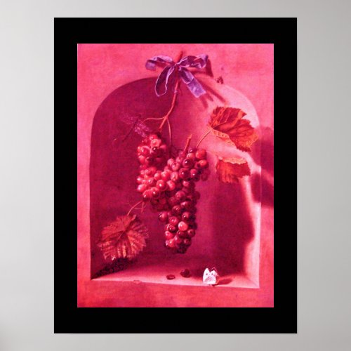 SEASONS FRUITS _PROSPERITY pink red purple Poster