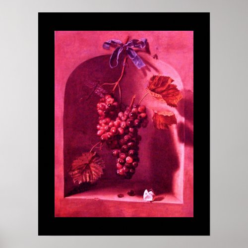 SEASONS FRUITS _PROSPERITY pink red purple Poster