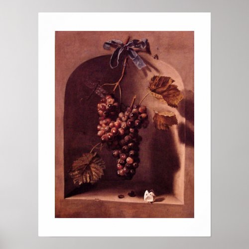 SEASONS FRUITS _PROSPERITY pink red purple white Poster