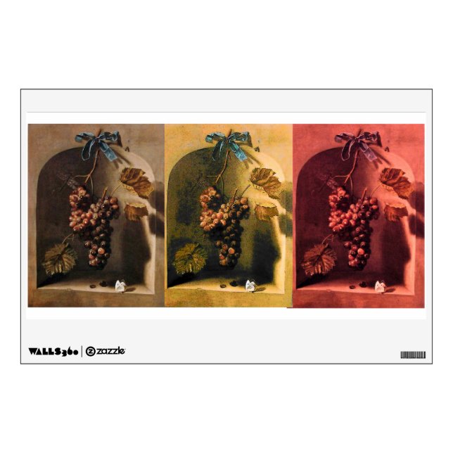 SEASON'S FRUITS -PROSPERITY Red,pink brown yellow Wall Sticker (Front)