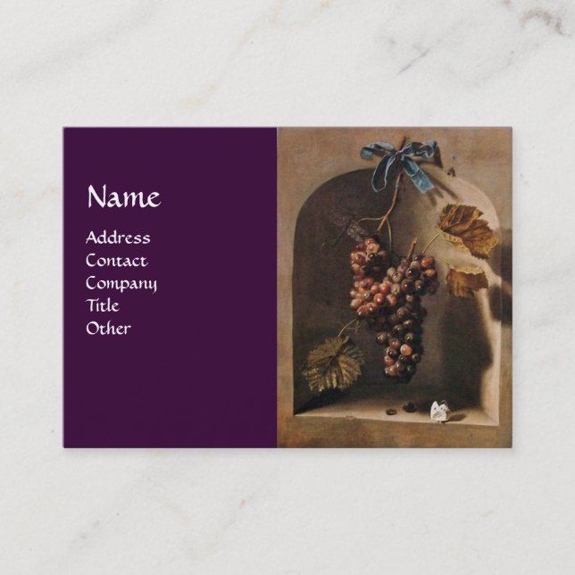 SEASON'S FRUITS - PROSPERITY ,yellow green brown Business Card (Front)