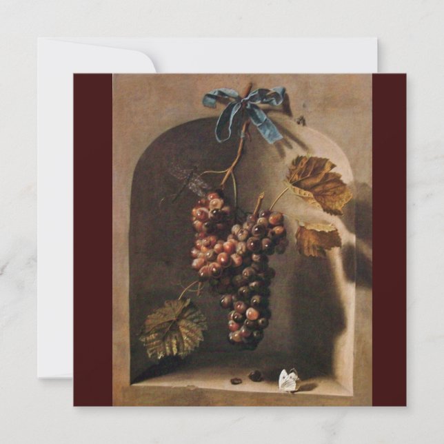 SEASON'S FRUITS - PROSPERITY , yellow green brown Invitation (Front)