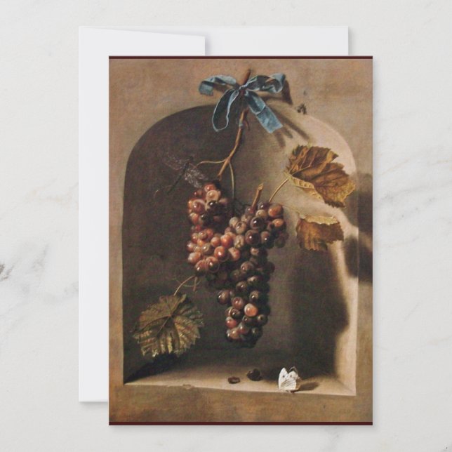 SEASON'S FRUITS - PROSPERITY ,yellow green brown Invitation (Front)