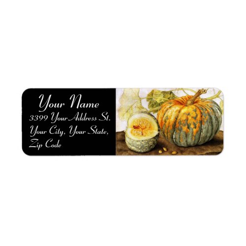 SEASONS FRUITS   PUMPKINS LABEL