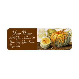 SEASON'S FRUITS  / PUMPKINS LABEL