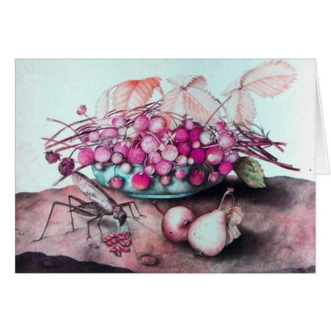 SEASON'S FRUITS /STRAWBERRIES AND PEARS CARDS (Front Horizontal)