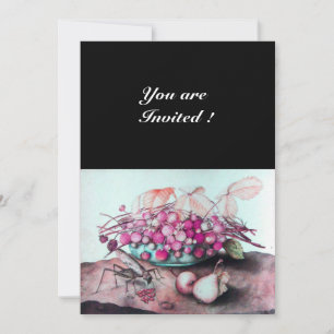 SEASON'S FRUITS / STRAWBERRIES AND PEARS INVITATION