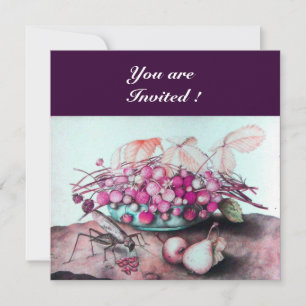 SEASON'S FRUITS / STRAWBERRIES AND PEARS INVITATION