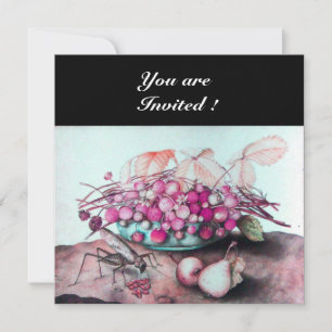 SEASON'S FRUITS / STRAWBERRIES AND PEARS INVITATION