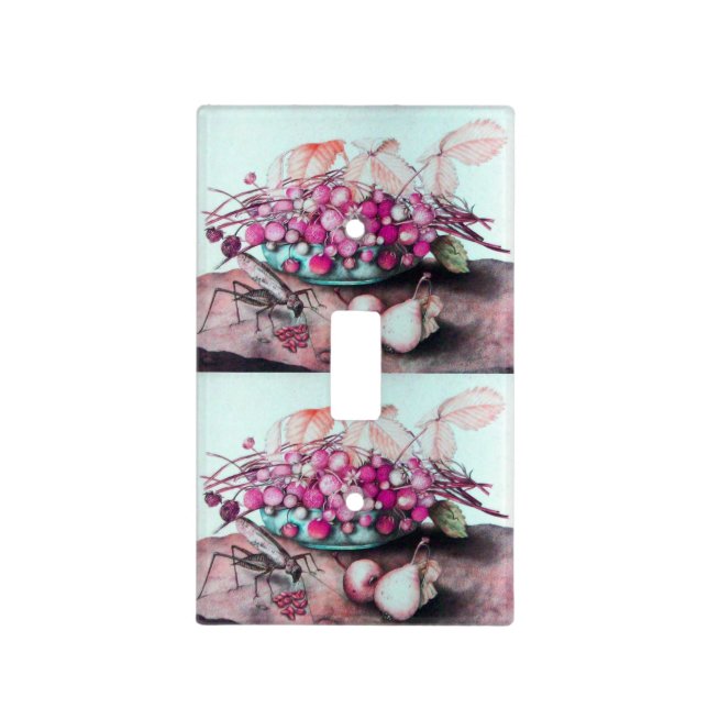 SEASON'S FRUITS / STRAWBERRIES AND PEARS LIGHT SWITCH COVER (Front)