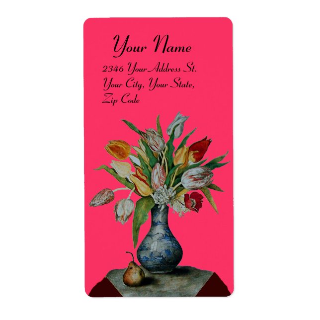 SEASON'S FRUITS -TULIPS pink Label (Front)