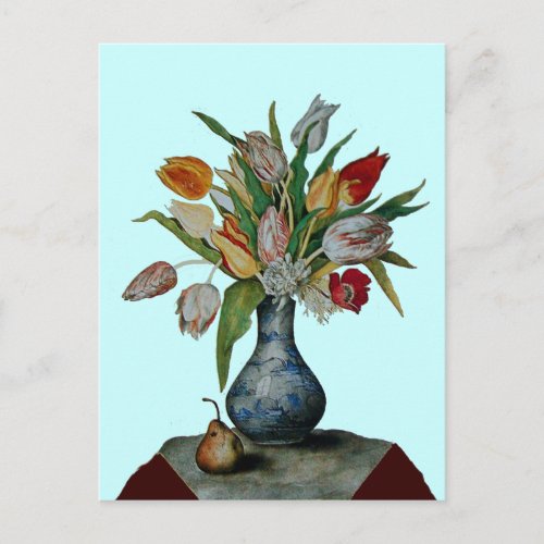 SEASONS FRUITS _ TULIPS POSTCARD