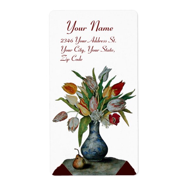 SEASON'S FRUITS -TULIPS white Label (Front)