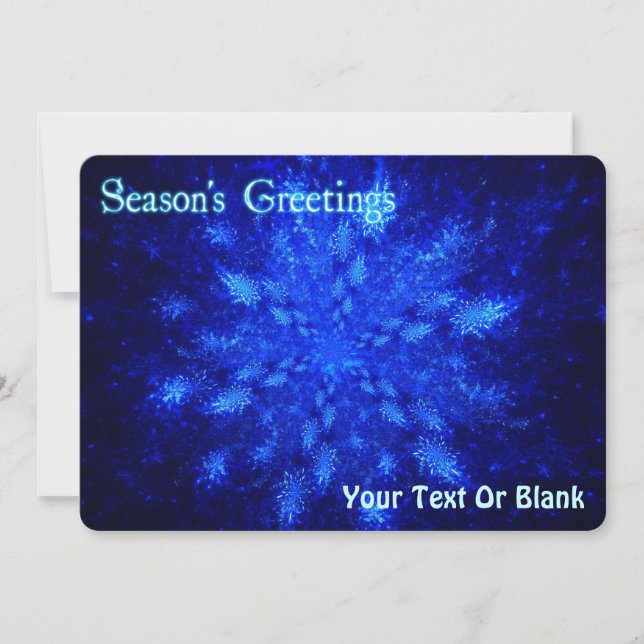 Season's Greeting - Snowburst Holiday Card (Front)