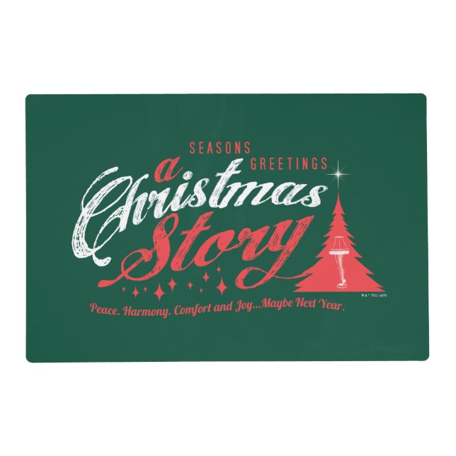 Season's Greetings - A Christmas Story Placemat (Front)
