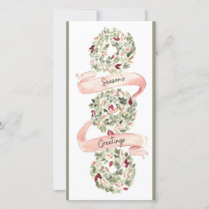 "Seasons Greetings" - A Heartfelt Greeting Holiday Card