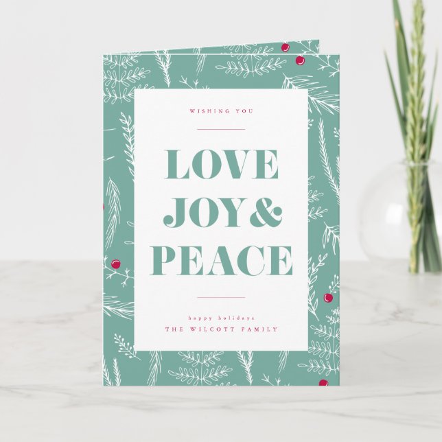 SEASON'S GREETINGS | Add Your Photo Holiday Card (Front)