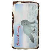 Season's Greetings - Arctic Fox Chocolate Brownie (Rotated)