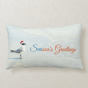 Season's Greetings Beach Pillow