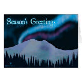 Season's Greetings - Blue Aurora (Front Horizontal)