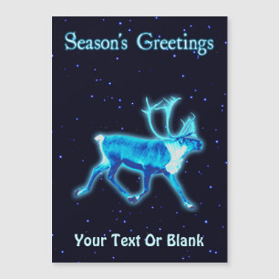 Season's Greetings - Blue Caribou (Reindeer)