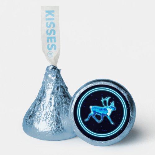 Seasons Greetings _ Blue Caribou Reindeer Hersheys Kisses