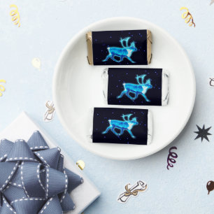 Season's Greetings - Blue Caribou (Reindeer) Hershey's Miniatures