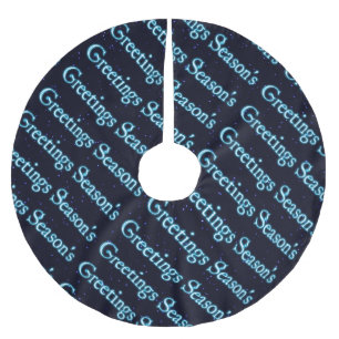 Season's Greetings Brushed Polyester Tree Skirt