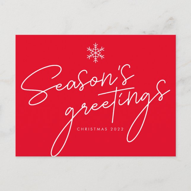 Season's Greetings | Business Doctor Client Postcard (Front)