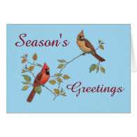 Season's Greetings Cardinals Card