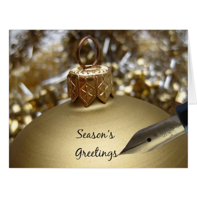 Season's Greetings Cards (Front Horizontal)