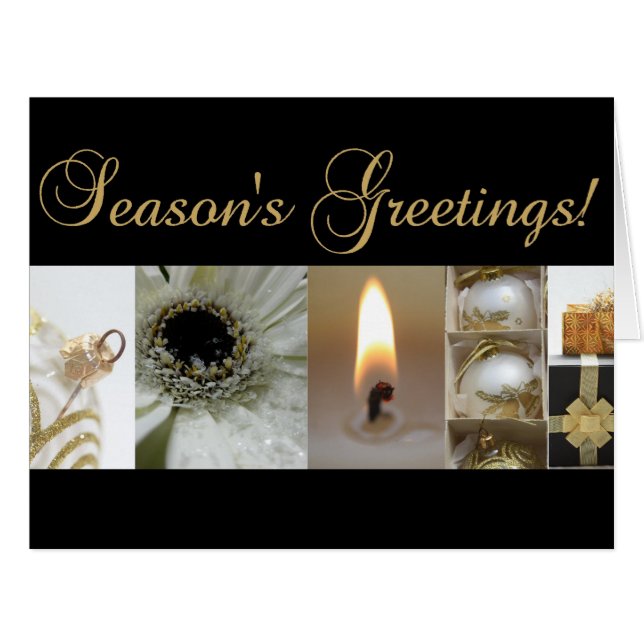 Season's Greetings Cards (Front Horizontal)