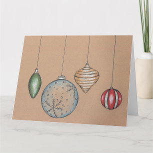 Season's Greetings Christmas Bulb Holiday Card