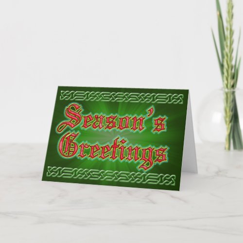 Seasons Greetings Christmas Card