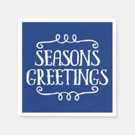 Seasons Greetings Christmas Holiday Napkin