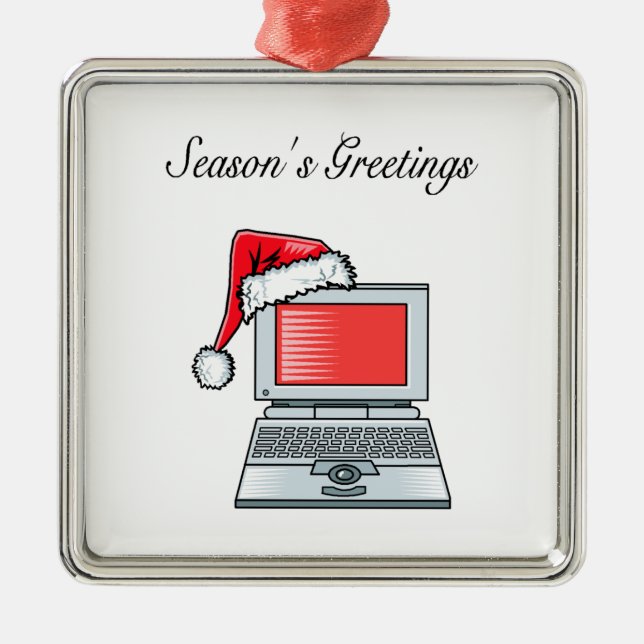 Seasons Greetings Christmas Ornament (Front)